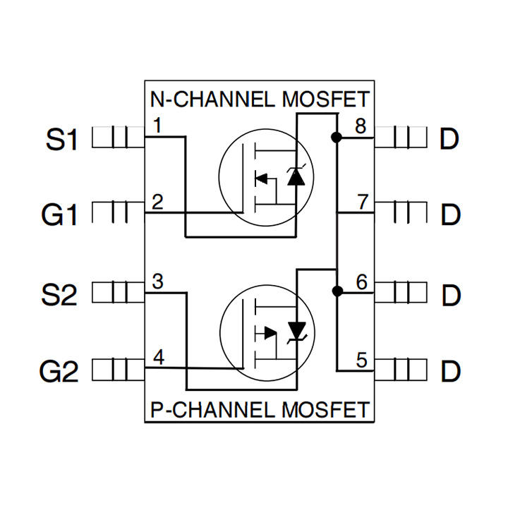 IRF7389 :: MikroPrinc