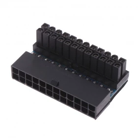 Adapter ATX 24 pin M - ATX 24 pin F ugaoni 90°