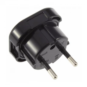 Adapter Euro utikač - UK utičnica crni