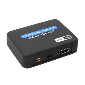 Adapter HDMI AF IN - HDMI AF + 3.5mm ST F + optički Toslink F OUT