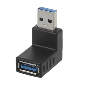 Adapter USB AM - USB AF ugaoni 90°
