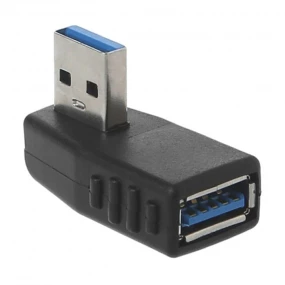 Adapter USB AM - USB AF ugaoni desni