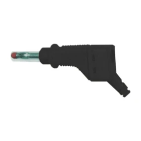 Banana 4mm Staubli XZGL-425, crna