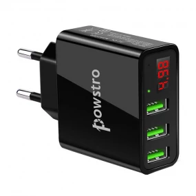 Ispravljač 3000mA, 5VDC, 3xUSB AF LCD