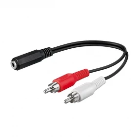 Kabl 2xRCA M - 3.5mm ST F, 0.2m