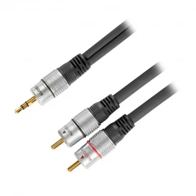 Kabl 2xRCA M - 3.5mm ST M OFC, 1.5m