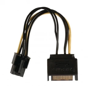 Kabl PC Napojni 6pol PCI express F - Napojni SATA M, 0.15m