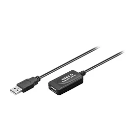 Kabl USB 2.0 AM - USB AF, 10m (sa dodatnim USB AM za napajanje)