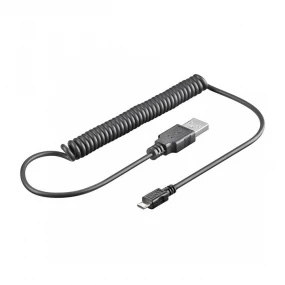 Kabl USB 2.0 AM - USB BM micro spiralni, 1m