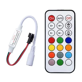 LED kontroler za programabilne trake sa daljinskim, 5-24VDC 3pin