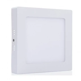 LED panel 18W, bela topla, 230VAC, kockasti nadgradni