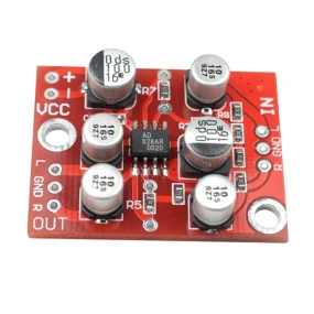 Predpojačalo stereo AD828, 5-15VDC