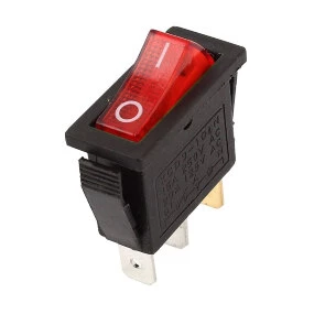 Prekidač wipp 15A/250V 1-pol sa ind crveni