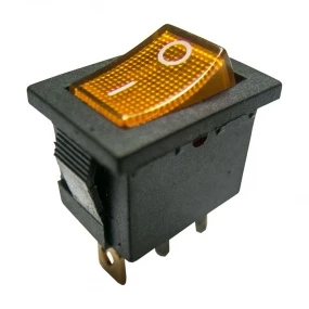Prekidač wipp 6A/250V 1-pol sa ind žuti