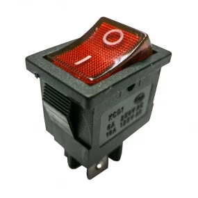 Prekidač wipp 6A/250V 2-pol sa ind crveni