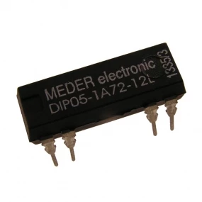 Reed relej DIP05-1A72-12L (5V, 1xR)