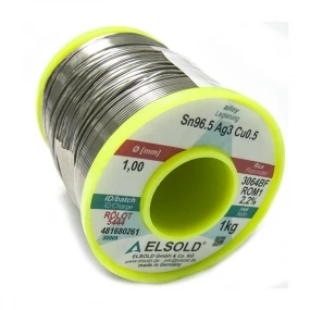 Tinol žica Elsold Sn96.5/Ag3/Cu0.5, 1mm 1kg