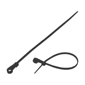 Vezice za kabl 4x150mm sa rupom za vijak, crne